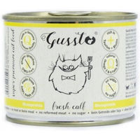 Produktbild von Gussto Katzen Nassfutter Kalb Stückchen in Sauce getreidefrei 6x200 g - 200 g