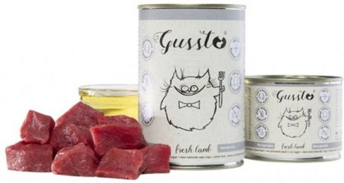 Gussto Katzen Nassfutter Lamm Stückchen in Sauce getreidefrei 6x400 g - 400 g – Bild 1 von 3