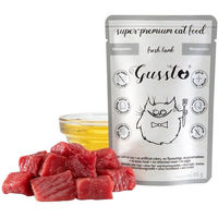 Produktbild von Gussto Katzen Nassfutter Lamm Stückchen in Sauce getreidefrei für alle Altersstufen 24x85g - 85 g