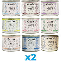 Produktbild von Gussto Katzen Nassfutter Mix Stückchen in Sauce Monoprotein Hypoallergen 18x200 g
