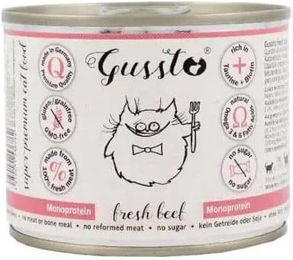 Gussto Katzen Nassfutter Rind Stückchen in Sauce getreidefrei 6x200 g - 200 g – Bild 1 von 3