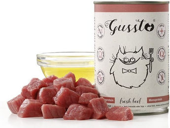 Gussto Katzen Nassfutter Rind Stückchen in Sauce getreidefrei 6x400 g - 400 g – Bild 1 von 3
