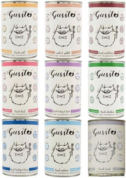 Produktbild von GUSSTO Katzenfutter Mix Stückchen in Sauce Hypoallergen Monoprotein 9x400 g