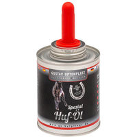 Produktbild von Gustav Optenplatz Huföl mit Pinseldose 400 ml Schwarz