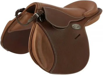 Produktbild von Guy Cantin Evolution Jumping Ponysattel aus Leder in Braun