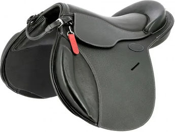 Produktbild von Guy Cantin Evolution Jumping Ponysattel aus Leder in Schwarz