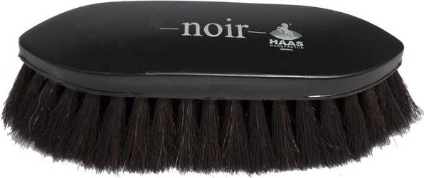 Produktbild von Haas Fellbürste Noir groß mit Rosshaarborsten