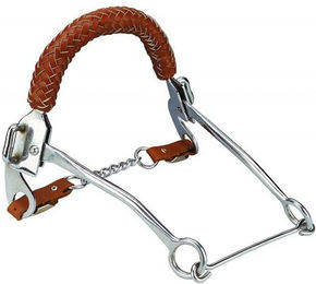 Produktbild von Hackamore mit geflochtenem Nasenriemen Warmblut