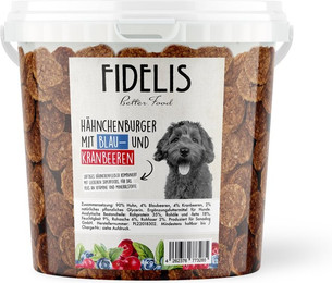 Produktbild von Hähnchenburger mit Blaubeeren und Kranbeeren (800g - Eimer)