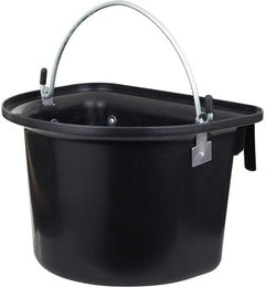 Produktbild von Halbrunder Stalleimer aus Kunststoff mit Haken und Henkel Premiere