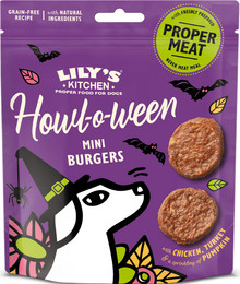 Produktbild von Halloween-miniburgare til hunde (70g)