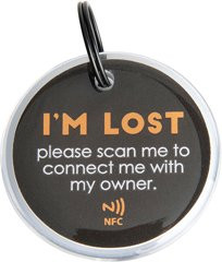 Produktbild von Halsband-Anhänger Spotted Dog schwarz, Größe M - 3,4 cm