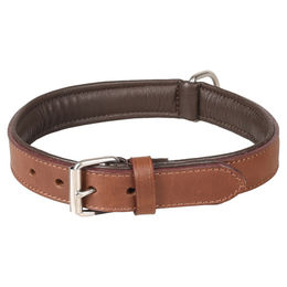 Halsband Arizona Leder Braun M/L 40-46 cm 28 mm – Bild 1 von 2