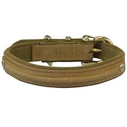 Produktbild von Halsband Sattelleder Luxus XXL Camel