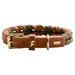 Halsband Solid Education Duo Farbe Cognac/Oliv Größe 55 – Bild 1 von 5