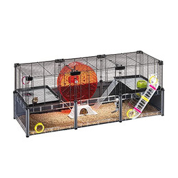 Produktbild von Hamsterheim MULTIPLA Hamster Large aus Metallgitter und recyceltem Kunststoff mit Zubehör