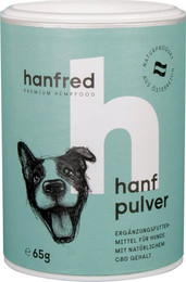 Produktbild von Hanfred Hanfpulver für Hunde - 65 g