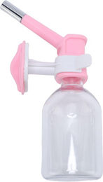 Produktbild von Hängende Hunde-Wasserflasche Großes Fassungsvermögen Rollkugel-Design Käfig-Kiste Hängender Wasserspender für rosa
