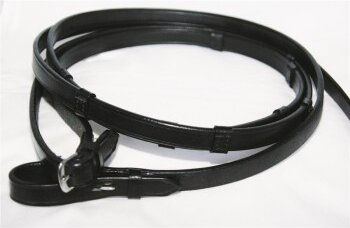 Produktbild von Hans Melzer 1 Kandarenzügel mit Stegen schwarz/silber