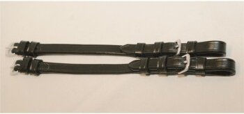 Hans Melzer Backenstücke schwarz/silber paarweise Pony – Bild 1 von 2