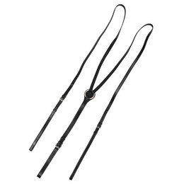 Produktbild von Hans Melzer Dreieckszügel schwarz/silber Warmblut