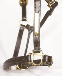 Produktbild von Hans Melzer Halfter Sahrendorf braun/messing Shetlandpony