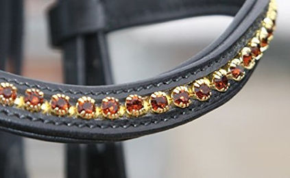 Hans Melzer Horse Equipment Reithalfter Standard Hannoversch braun/silber Vollblut – Bild 1 von 2