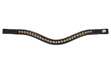 Hans Melzer Horse Equipment Stirnriemen Bonn schwarz Extra Warmblut – Bild 1 von 4