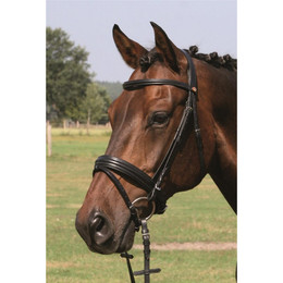 Produktbild von Hans Melzer Horse Equipment Trense Bad Harzburg schwarz/silber Extra Warmblut