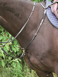 Produktbild von Hans Melzer Horse Equipment Vorderzeug Bad Harzburg schwarz/messing Warmblut