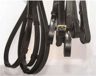 Hans Melzer Kandarenzügel Set schwarz/messing WB – Bild 1 von 2