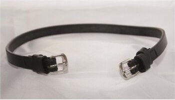 Hans Melzer Kehlriemen schwarz/silber Pony – Bild 1 von 2