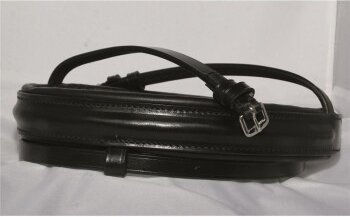 Hans Melzer Reithalfter breit schwedisch kombiniert schwarz unterlegt Pony – Bild 1 von 2