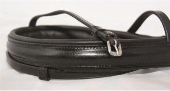 Hans Melzer Reithalfter standard englisch kombiniert schwarz/silber WB – Bild 1 von 2