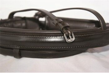 Hans Melzer Reithalfter standard schwedisch kombiniert braun/silber Pony – Bild 1 von 2