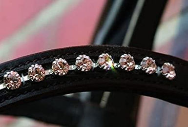 Hans Melzer Stirnriemen Mechtersen schwarz/silber Warmblut – Bild 1 von 2