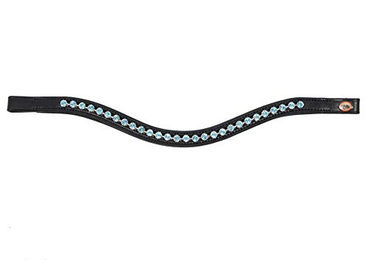 Hans Melzer Stirnriemen Miami mit türkisfarbenen Steinen – Bild 1 von 3