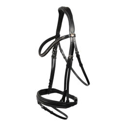 Hans Melzer Trense Luhmühlen schwarz/silber dunkle Kristalle – Bild 1 von 9