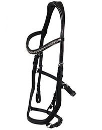 Hans Melzer Trense Tokio schwarz/silber Warmblut – Bild 1 von 2