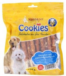 Produktbild von Hansepet Cookie's Kaurollen mit Hähnchenfiletfleisch - 12 x 200 g