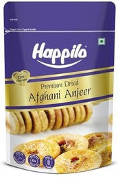 Produktbild von Happilo Premium getrocknete afghanische Anjeer, 200 g Packung | Getrocknete Feigen Ajnir | Reichhaltige Quelle für Ballaststoffe, Kalzium und Eisen | Nicht gentechnisch veränderte getrocknete Feigen
