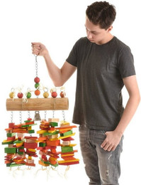 Produktbild von Happy Bird Tier-Intelligenzspielzeug Papageienspielzeug Jumbo-Bamboo XXL