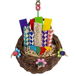 Produktbild von Happy Bird Vogelspielplatz Hangy Nibble-Basket Schredderspielzeug