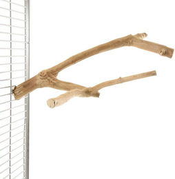 Happy Bird Vogelspielplatz Java Kletterstange, Vogel Sitzstange aus Kaffeeholz, für Großsittiche, ca. 40x30x3,5cm – Bild 1 von 4