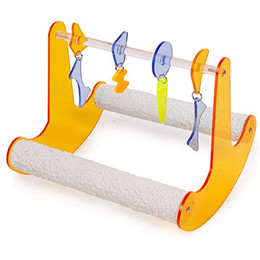 Produktbild von Happy Bird Vogelspielplatz Rock'n Roll Acryl-Schaukel