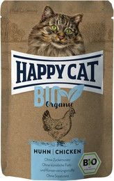 Produktbild von HAPPY CAT BIO Organic 85 Gramm Katzennassfutter Sparpaket 24 x 85 Gramm Huhn