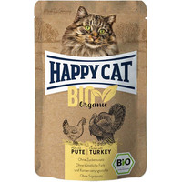 Produktbild von Happy Cat Bio Pouch Huhn & Pute - 12 x 85 g