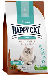 Produktbild von Happy Cat Care Sensitive Haut & Fell Katzen-Trockenfutter mit Huhn - 1,3 kg