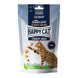 Produktbild von Happy Cat Culinary Crunchy Snack Atlantik-Lachs - 10 x 70 g