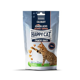 Produktbild von Happy Cat Culinary Crunchy Snack Atlantik-Lachs - 10 x 70 g